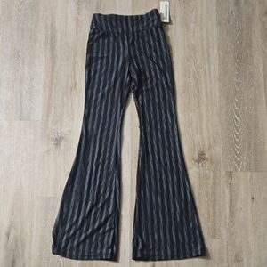 No Boundaries Black and White Striped Pants